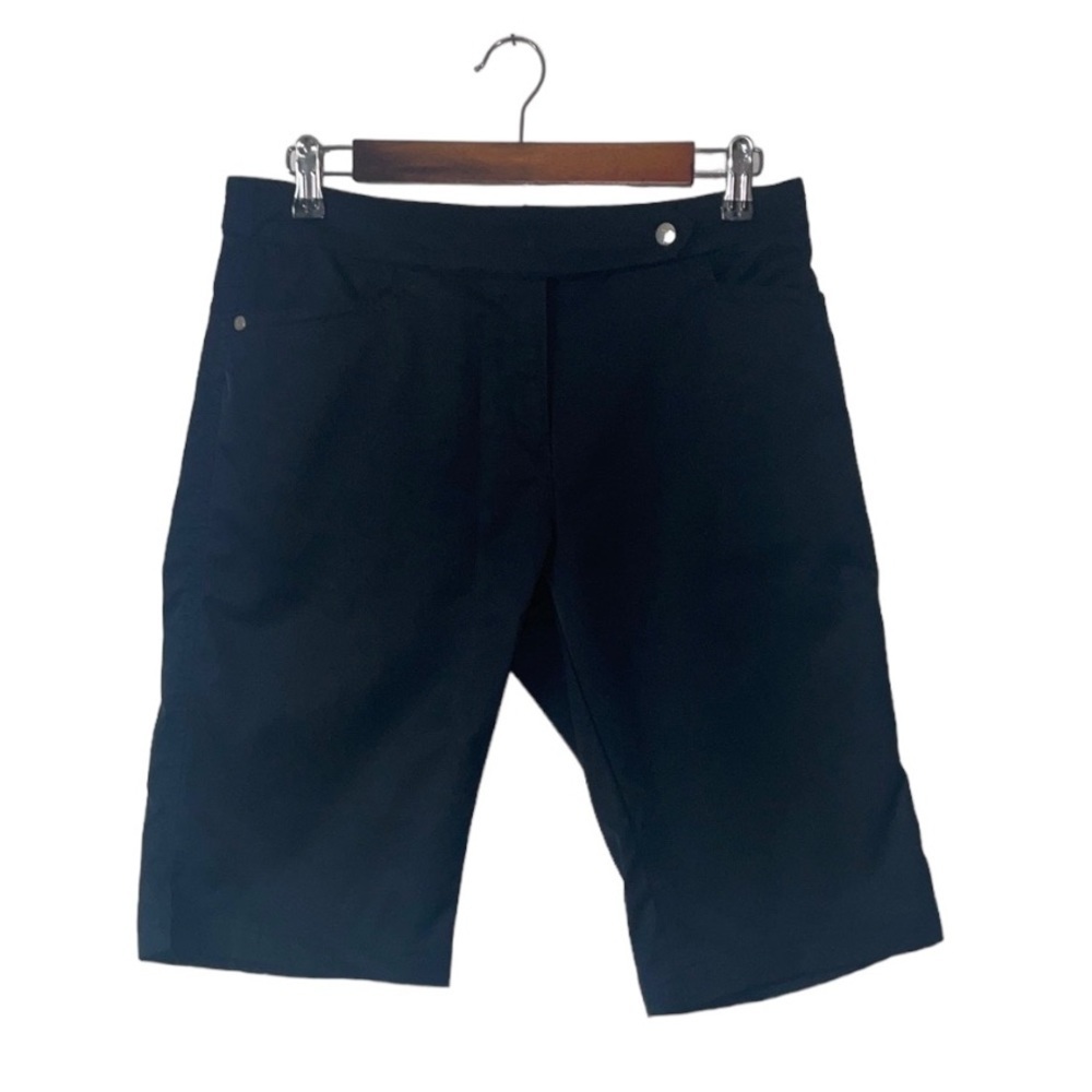 Callaway Black Bermuda Shorts Womens Size 4 Golf Modest Long Summer Casual